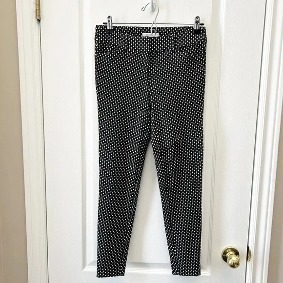 Ricki’s Pants Slim Fit Cropped Ankle Zipper Stretch Black & White Size 0 - Picture 3 of 14